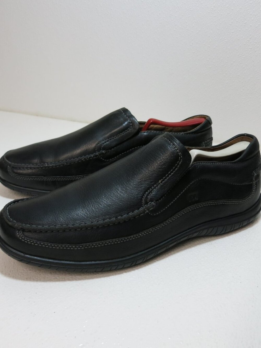 J&M Johnston & Murphy Sheepskin Leather Casual Dress Loafers Men's Shoes 13 M
